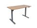 Työpöytä ERGO LIGHT 1 moottorilla 120x60cm, hopeanharmaa/tammi