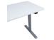 Työpöytä ERGO LIGHT 1 moottorilla 120x60cm, hopeanharmaa/valkoinen