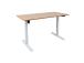 Pöytä ERGO LIGHT 1 moottorilla 120x60cm, valkoinen/tammi