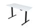 ERGO FIT työpöytä 1 moottorilla 120x68xH71,5-116cm, valkoinen/musta