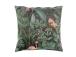 Tyyny HOLLY 45x45cm, vetoketju, trooppisia kasveja sametti, 100% polyesteri, kangas 416