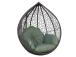 Riipputuolin tyyny DROPLET vihreä, 100% kierrätetty materiaali, kangas 341