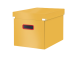 Pahvilaatikko kannella 320x310x360mm LEITZ Cozy Click & Store keltainen