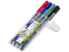 Pysyvä tussi OHP STAEDTLER Lumocolor 313 S 0,4mm 4 värin sarja