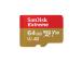 SANDISK Extreme, microSD, 64 GB - Muistikortti ja sovitin
