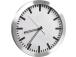 Seinäkello ALCO pyöreä hopea
