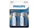 2 x akku Philips LR20E D Ultra Alkaline