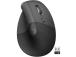 Logitech Lift Vertical Ergonomic Mouse, äänetön, musta - Langaton optinen hiiri - Langaton optinen hiiri