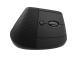 Logitech Lift Vertical Ergonomic Mouse, äänetön, musta - Langaton optinen hiiri - Langaton optinen hiiri
