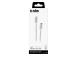 Kaapeli SBS Punottu USB-C/Lightning 1m Hopea