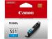 Mustepatruuna CANON CLI-551 XL sininen