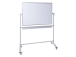 Valkotaulu pyörillä 2000x1200mm kaksipuolinen pyörivä akselin ympäri E3 keraaminen kiiltävä pinta 2x3