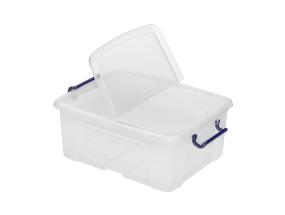 Muovilaatikko kannella 24L (19x39.5x50cm)