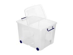 Muovilaatikko kannella 75L (34.5 x46x61cm)