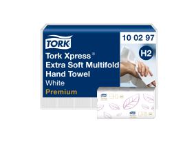 Lakanapyyhe 2-kerroksinen TORK Premium Extra Soft H2, 21x34cm 100 arkkia (100297)