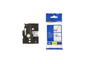 Liimakynä/merkintäteippi BROTHER TZE-FX241 Flexi 18mm musta/valkoinen