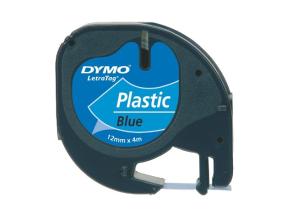 Teippi/merkintäteippi DYMO LetraTag 91205 12mm x 4m sininen muovi