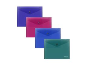 Muovinen kirjekuori leimalla A5+ ERICH KRAUSE Glossy Vivid -valikoima