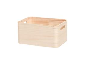 4LIVING Vanerilaatikko kahvoilla 30x20x15cm