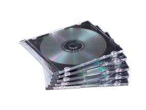 CD/DVD-laatikko 1 värittömälle FELLOWES:lle ohut