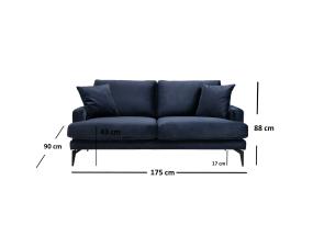 Sohva Papira 2 istuttava - laivastonsininen