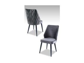 Tuoliryhmä Pufi - Harmaa, Musta