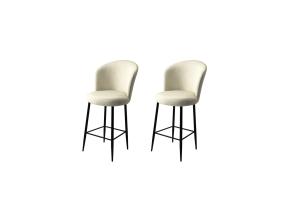 Kalustesarja baarijakkarat Fora - Cream, Black