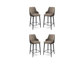 Baarijakkaroiden sarja Enox - Cappuccino, Musta