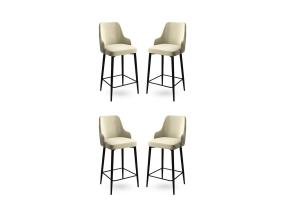 Kalustesarja baarijakkarat Enox - Cream, Black