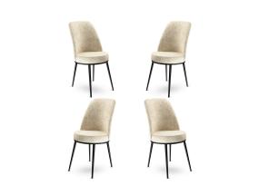 Huonekalutuolisarja Dexa - Cream, Musta