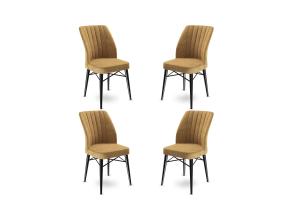 Huonekalusarja Flex tuolit - Cappuccino, Musta