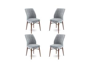 Huonekalusarja Flex tuolit - Harmaa, Ruskea