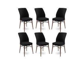 Huonekalusarja Flex tuolit - Musta, Ruskea