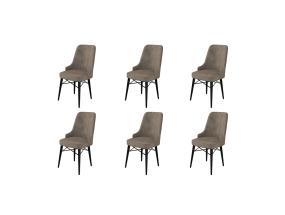 Tuoliryhmä Pare - Cappuccino, Musta