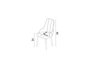 Tuoliryhmä Trex - Cappuccino, ruskea