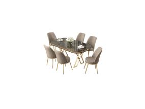 Tuoliryhmä Lai - Antrasiitti, Kulta, Cappuccino, Cappuccino