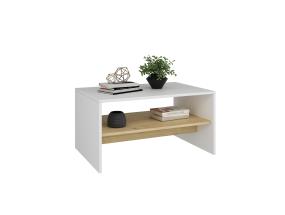 Sohvapöytä Apollon - Valkoinen, Safiiritammi