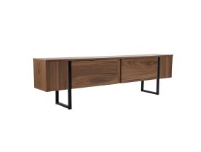 TV laud Serenity - Venezia Walnut, musta