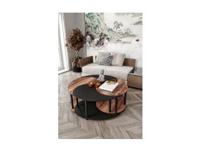 Sohvapöytä Yi Yang4L 70 - Pähkinäpuu, Musta