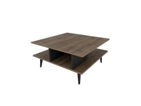 Sohvapöytä Akya - Pähkinä, Musta