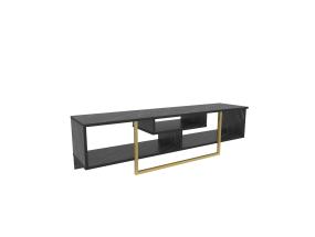 TV-pöytä Asal 150 - Musta, Kulta