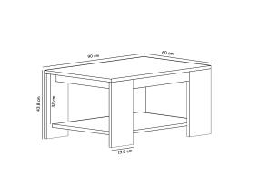 Sohvapöytä Lina - Valkoinen