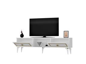 TV laud Nil - Valkoinen, Kulta