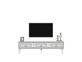 TV laud Karya - Valkoinen, Hopea