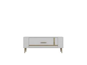 TV laud Retrop1 - Valkoinen, kultainen