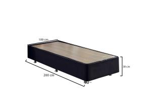 Ela Single - musta (100 x 200)