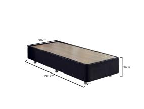 Ela Single - musta (90 x 190)