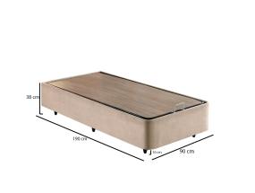 Ela Single - vaaleanruskea (90 x 190)