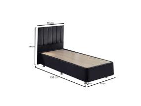 Ela Single - musta (90 x 190)