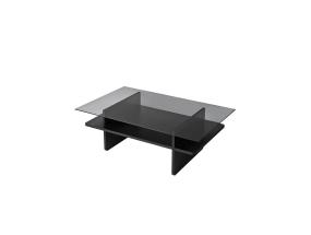 Sohvapöytä Saga Rectangle - Musta, Fume